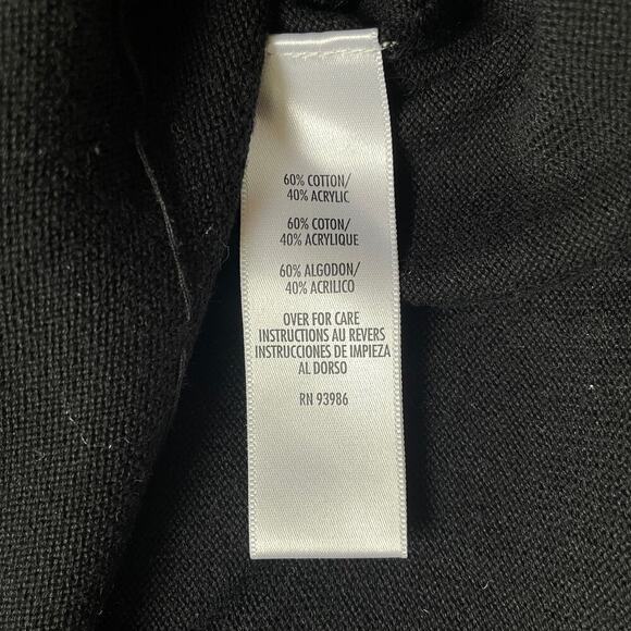 Vintage Casual Corner 2X Beaded Cardigan | Black, Pearl Buttons, Glam EUC - Picture 5 of 6